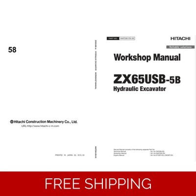 HITACHI ZX65USB-5B EXCAVATOR WORKSHOP MANUAL AND DIAGRAMS HITACHI ZX65USB-5B EXCAVATOR WORKSHOP MANUAL AND DIAGRAMS